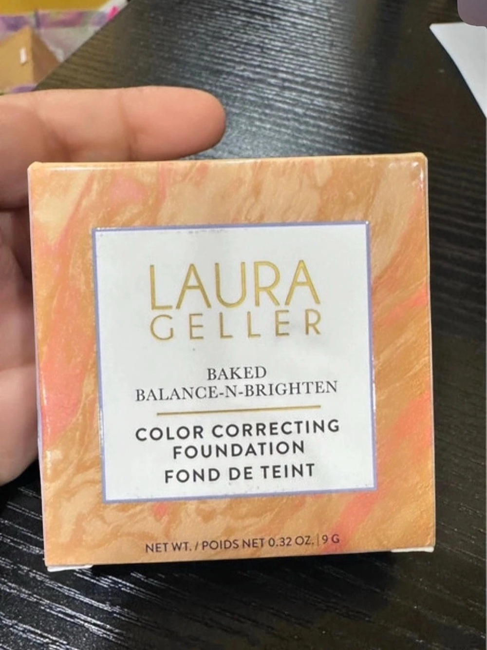 Laura Geller Baked Balance-n-Brighten Color Correcting Foundation shade Porcelai